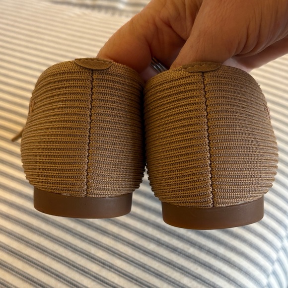 VIVAIA Women's Tan Square Toed Mary Jane Flats - Picture 3 of 14